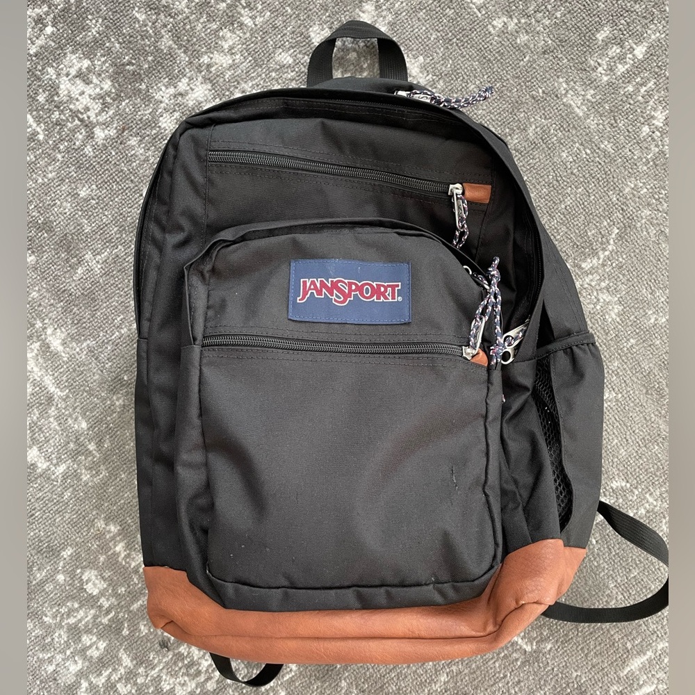 Jansport black backpack.